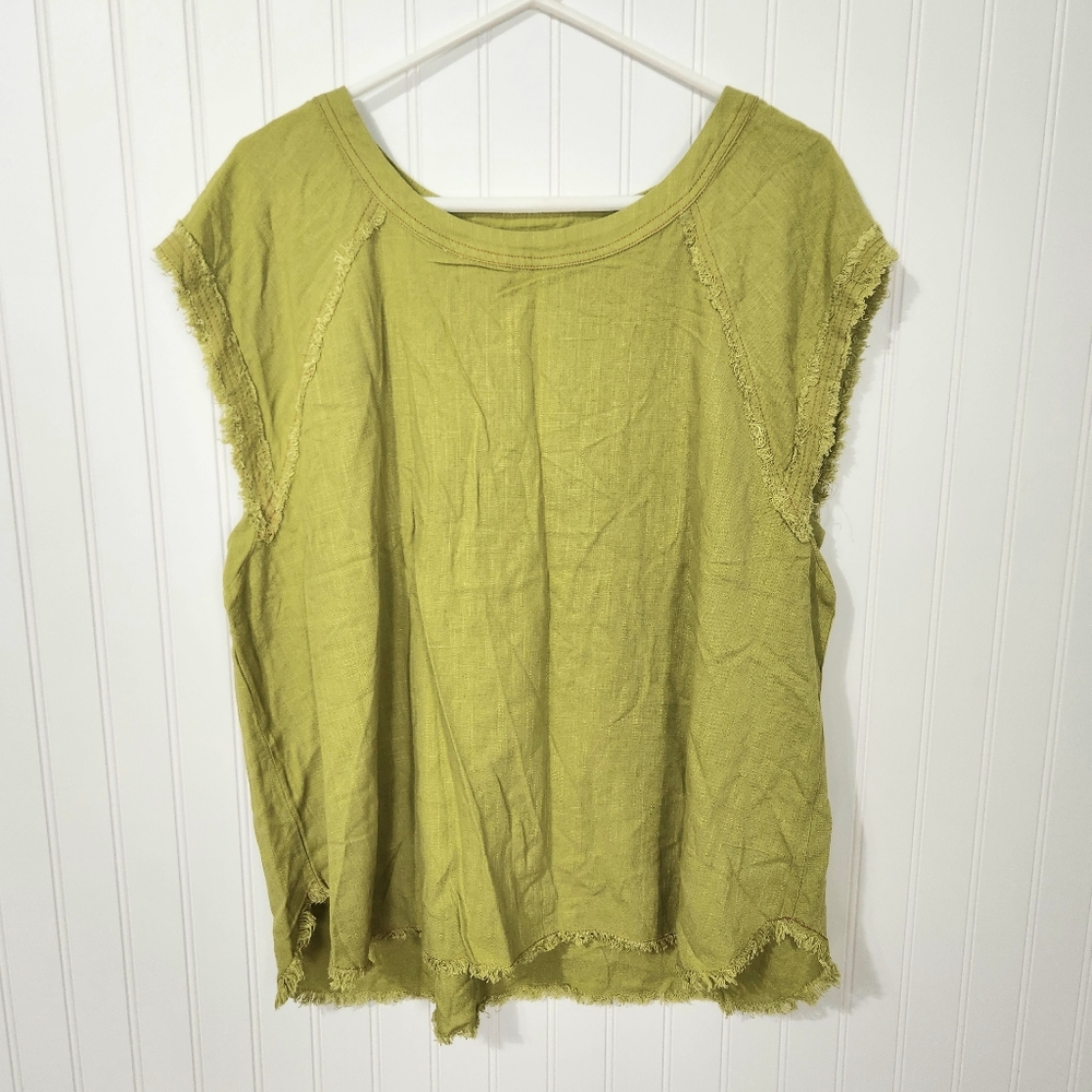 Umgee | New Linen Top Green Large
